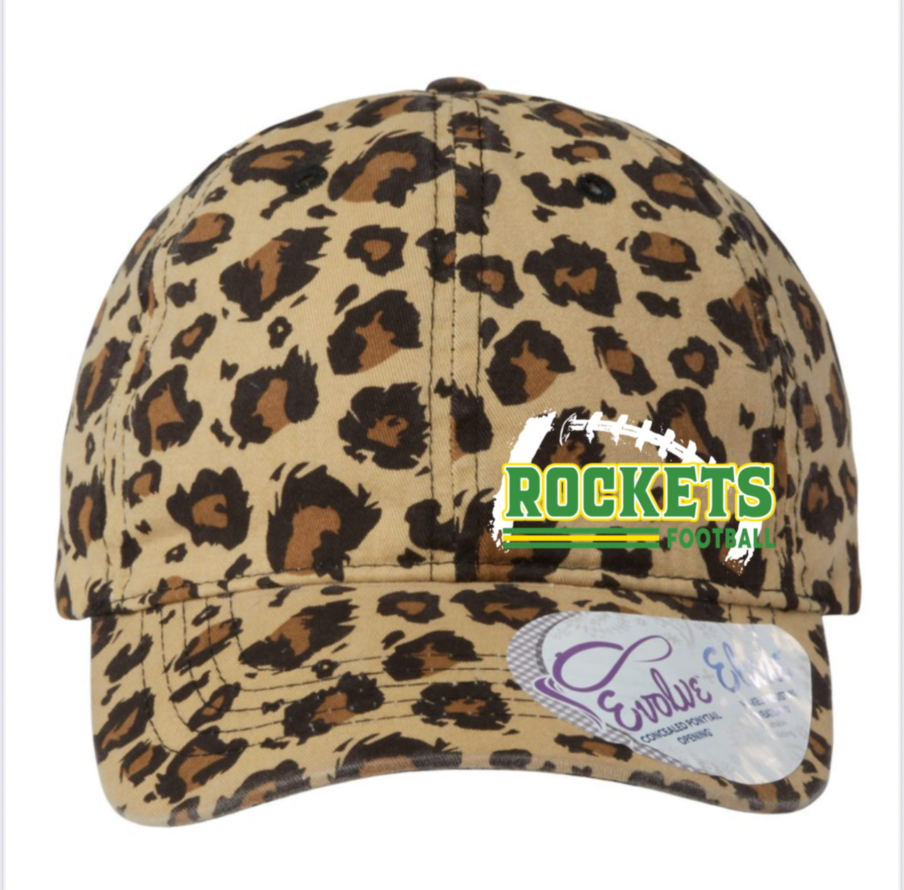 Women's Garment-Washed Fashion Print Ponytail Cap - HATTIE