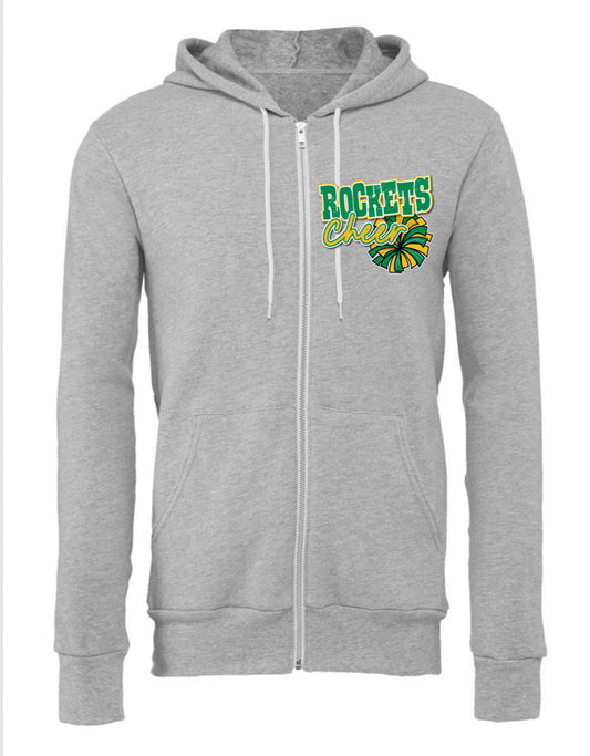 BELLA + CANVAS Unisex Sponge Fleece Full-Zip Hoodie Sweatshirt