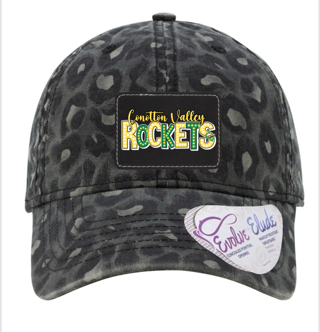 Women's Garment-Washed Fashion Print Ponytail Cap - HATTIE