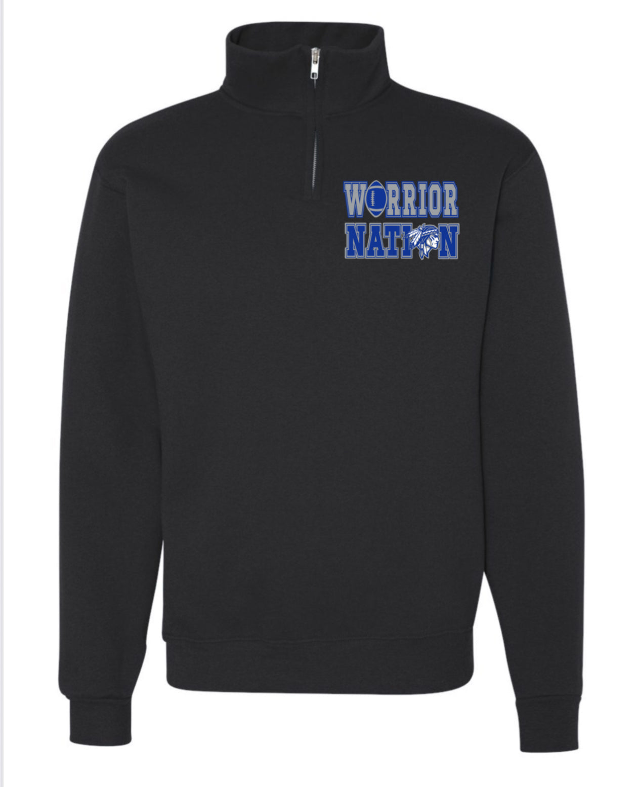 Cadet Collar Quarter-Zip Sweatshirt