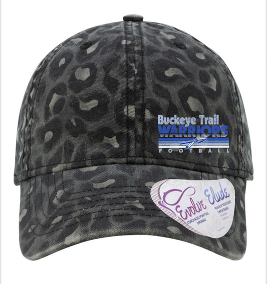 Women's Garment-Washed Fashion Print Ponytail Cap - HATTIE