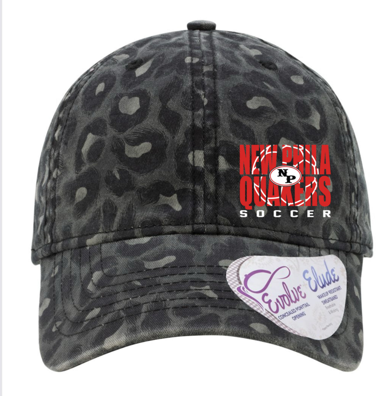 Women's Garment-Washed Fashion Print Ponytail Cap - HATTIE