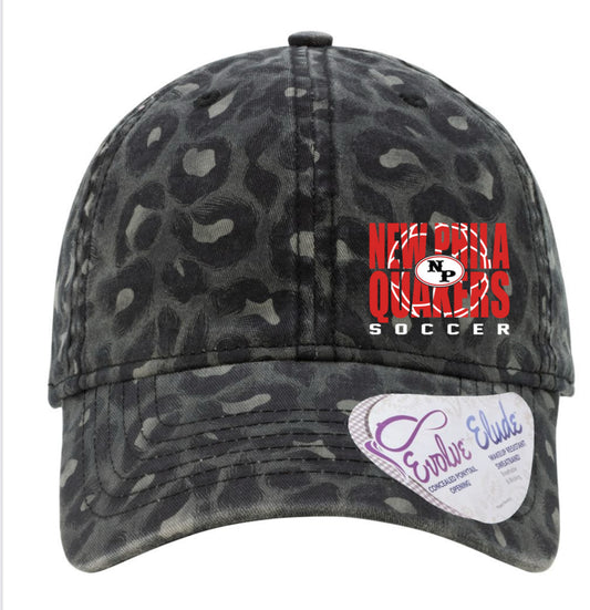 Women's Garment-Washed Fashion Print Ponytail Cap - HATTIE
