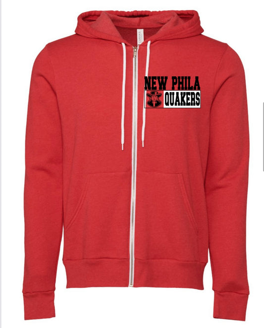 BELLA + CANVAS Unisex Sponge Fleece Full-Zip Hoodie Sweatshirt
