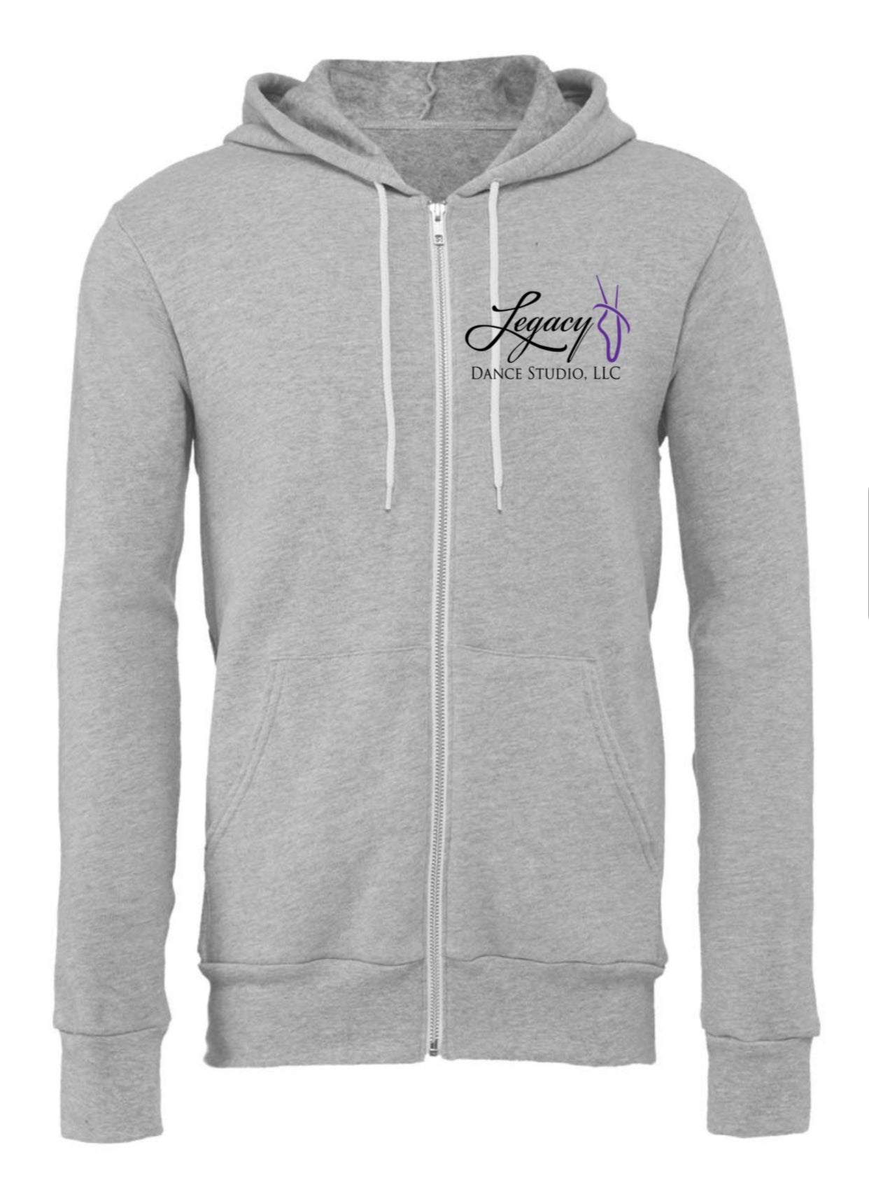 BELLA + CANVAS Unisex Sponge Fleece Full-Zip Hoodie Sweatshirt