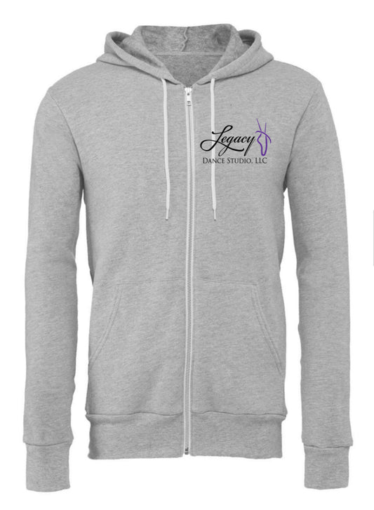 BELLA + CANVAS Unisex Sponge Fleece Full-Zip Hoodie Sweatshirt