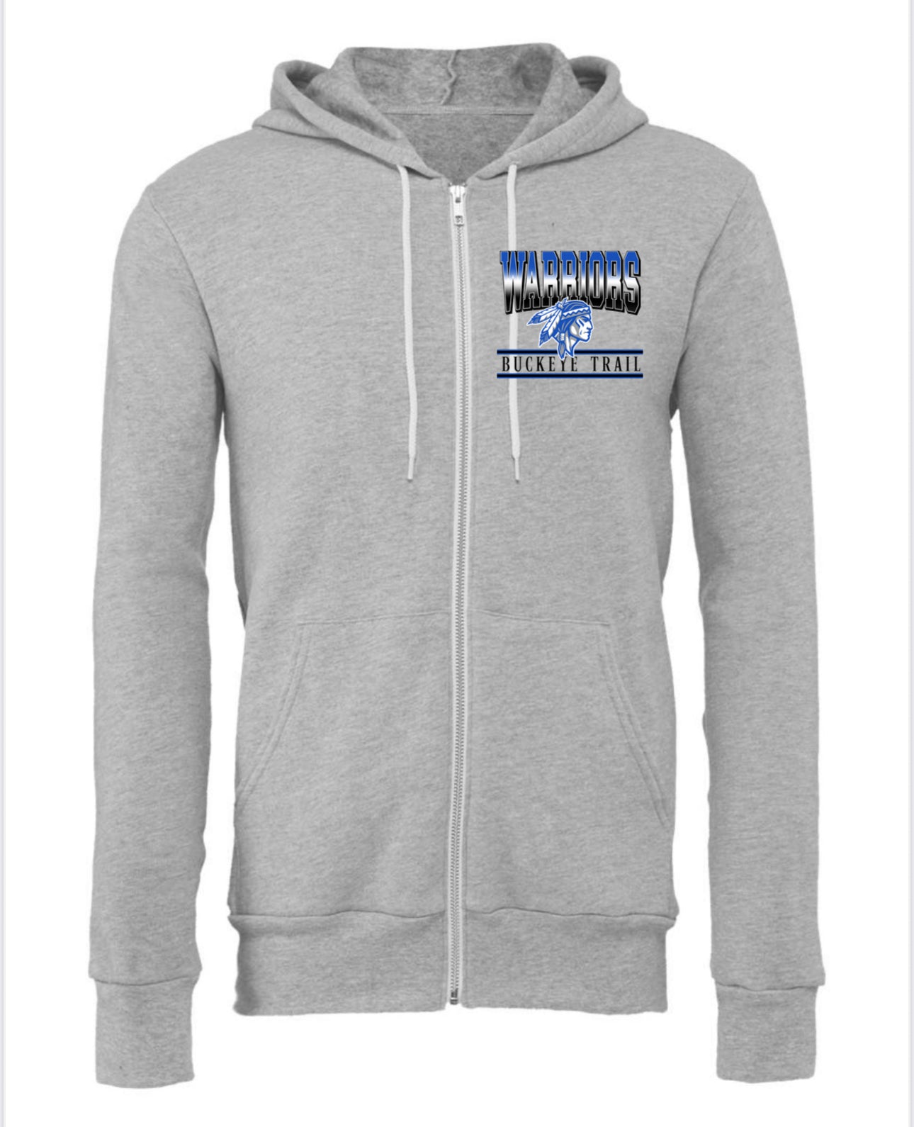BELLA + CANVAS Unisex Sponge Fleece Full-Zip Hoodie Sweatshirt